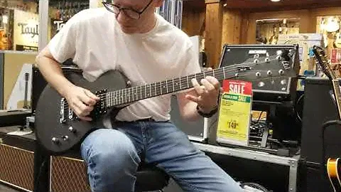 Playing an ESP LTD EC-10 electric guitar