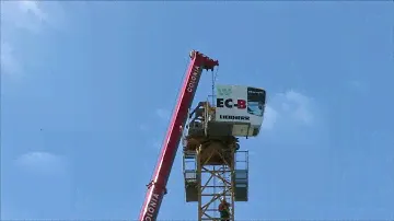 Kranmontage, Liebherr 110 EC-B 6 FR.TRONIC mit Liebherr LTM 1130 5.1