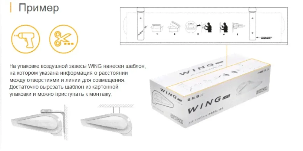 Воздушная завеса WING II E100 EC,с электрическим теплообменником,1066 мм, 2 кВт(питание 230 V) или 4/6 кВт(питание 400 V), VTS EuroHeat 1-4-2801-0262-1