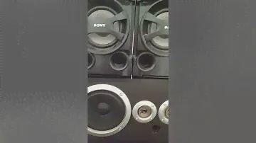 (2016) Sony MHC EC 69 speakers on Behringer amp