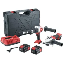 Flex Akku-Schlagbohrschrauber PD 2G 18.0-EC FS55 + Winkelschleifer L 125 18.0-EC