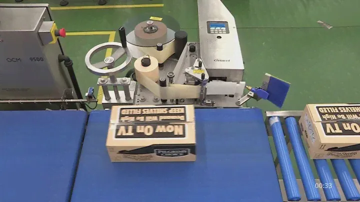 OCM9500 Automatic Box/Crate Labeler – Automation at the end of the line